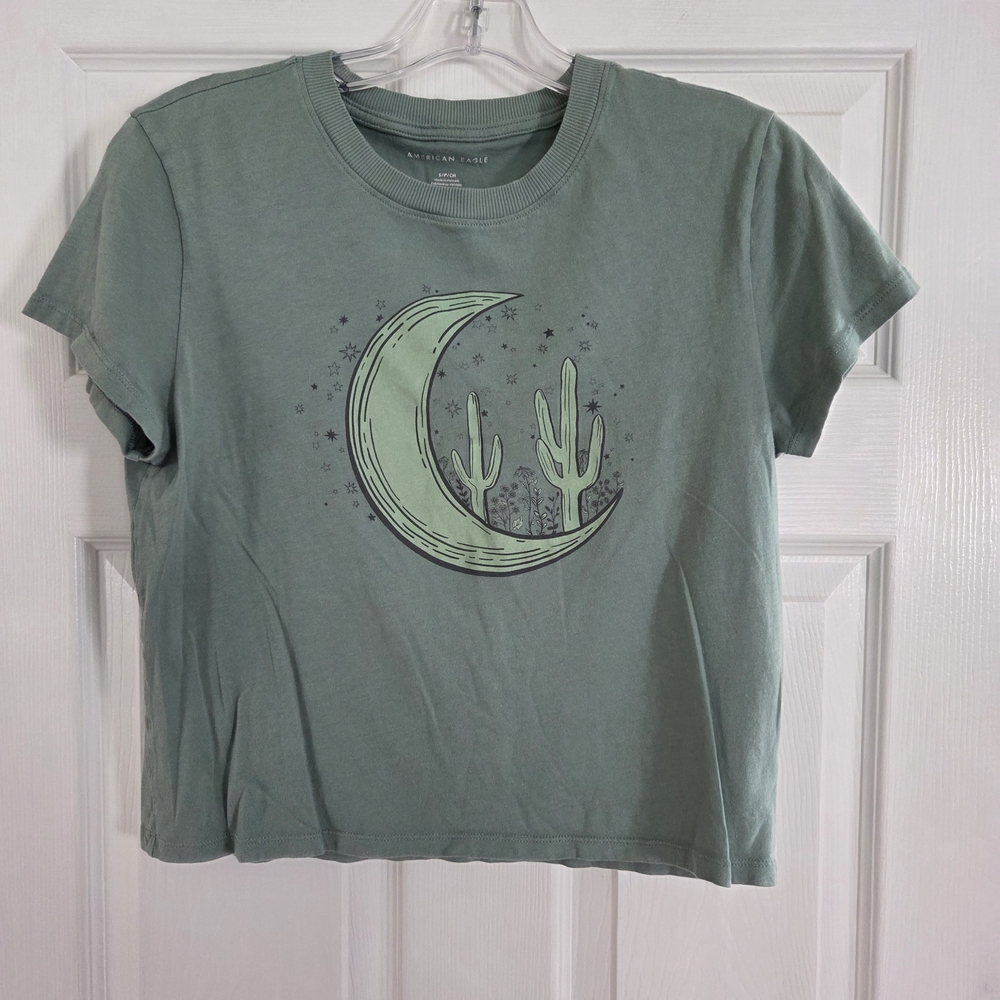 American Eagle Outfitters Green Short Sleeve Tee Small